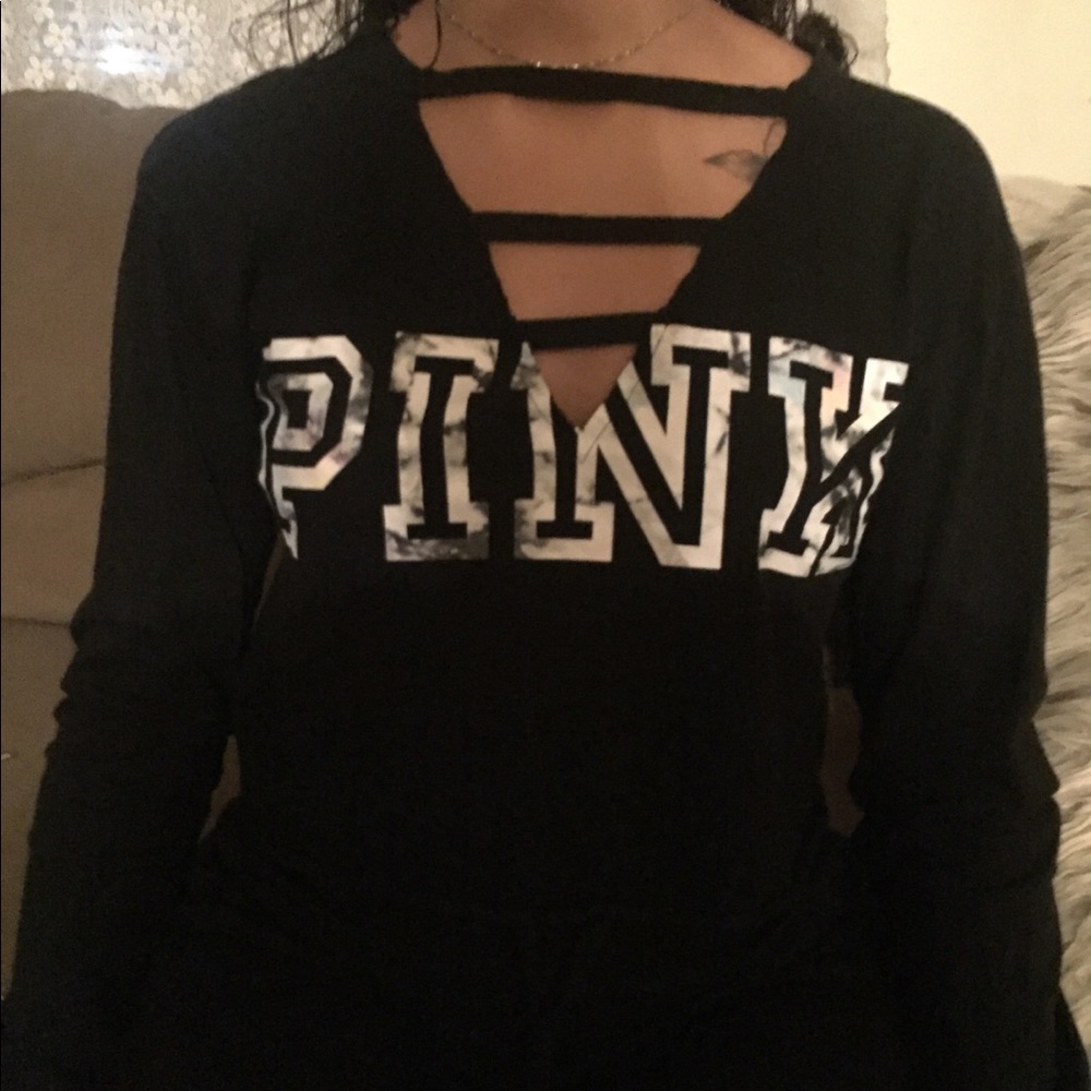 Crop top pink victory secret